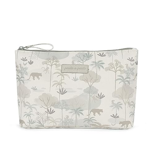 Pasito a pasito. Neceser de Bebé Serengueti. Bolso Organizador Pequeño para Accesorios de Aseo e Higiene del Bebé. Práctico y Cómodo de Llevar. Color Beige