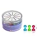 Push Pin Magnets - Tiergrade 60 Pack 7 Assorted Color Strong, Office, Use at Kitchen Home and School Classroom, for Refrigerator Dry Erase Board and Whiteboard.