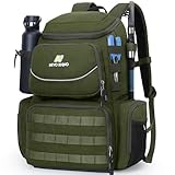 N NEVO RHINO 40L Fishing Tackle Backpack with Rod Holders, Waterproof Rain Cover, High-performance Tackle Bag for Fishing