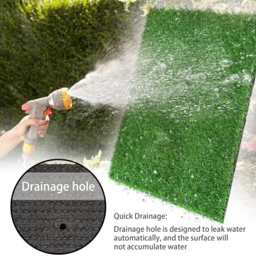 SSRIVER 80*130CM Hundeklo für Zuhause & Hundetoilette Balkon Welpen Training Hundetoilette Ersatzrasen mit Kunstrasen Outdoor Ideal für Wohnung & Balkon