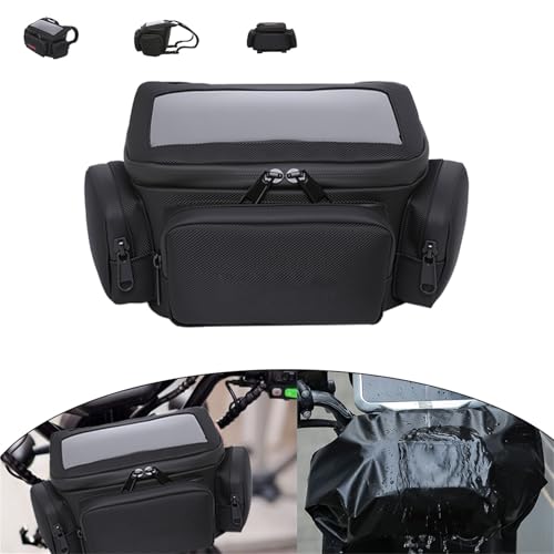 Bolsa frontal impermeable y táctil para manillar de moto BMW 7