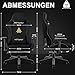 Vittanly Gaming Stuhl, Luxuriöser Wildlederimitat Gaming Chair Bürostuhl, Ergonomischer Schreibtischstuhl mit Fußstütze Kopfstütze und Lendenkissen, 3D Armlehnen, 90-155° Rückenlehne, Schwarz