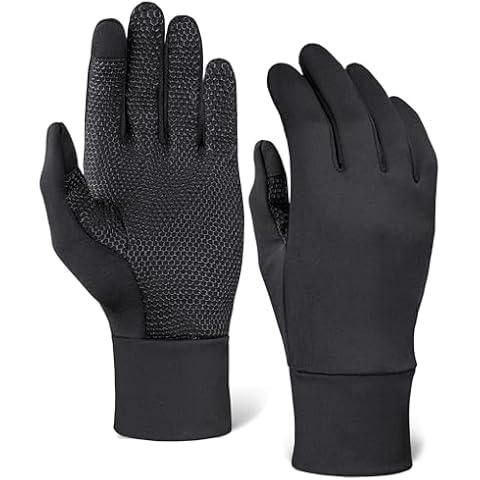 Tough Outdoors Running Gloves for Men & Women - Winter Glove Liners & Touchscreen Gloves - Lightweight Gloves & Hiking Gloves Cover