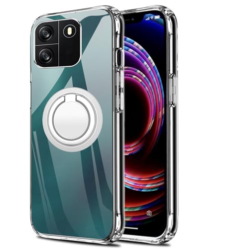 FortiCase Funda para Oscal Flat 1C con Soporte,Cover Protectora Antiimpacto Antideslizante,Anti-Choques Suave Carcasa Caso Case para Oscal Flat 1C,Transparente -C