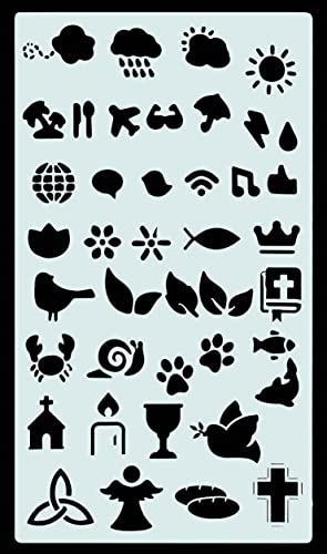 Essentials Faith Stencil Set (Bible Journaling) (over 350 designs) - Image 15