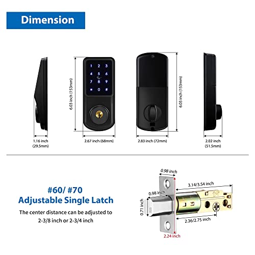 Serrure connectée Tuya et Ttlock à empreinte digitale et clavier numérique pour maison - 7