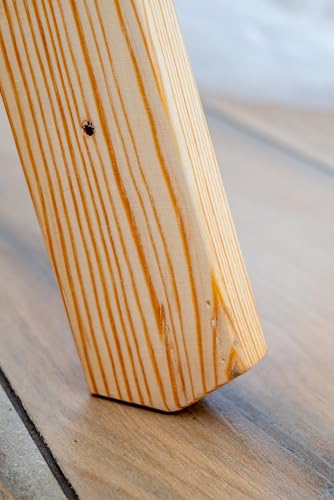 DRABEST - Holzleiter - für Malerarbeiten - 2X 4 Sprossen - m lang - bis 150 kg - Arbeitshöhe 1,24m 2,7 m - Klappbar - Tritt-, Bock-, Stehleiter - Beidseitig Begehbar, Imprägniert - mit Eimerhaken