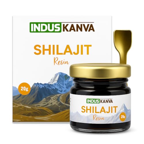 Indus Kanva Pure Shilajit Resin 20g | Original Himalayan Shilajit Resin | Third Party Lab Tested | High Altitude Sourced | No Powder No Capsule