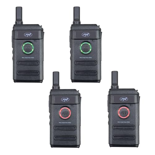Talkie-walkie PMR 446 MHz avec 50 tonalités CTCSS et scan automatique PNI R10 Pro kit de 4