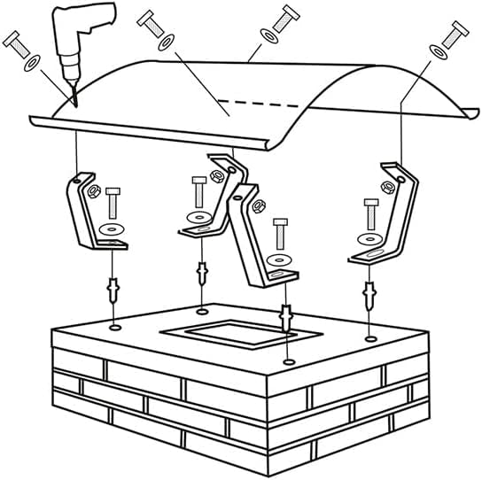 SAREI Haus- und Dachtechnik SHDT - Tapa para chimeneas (500 x 500 mm)
