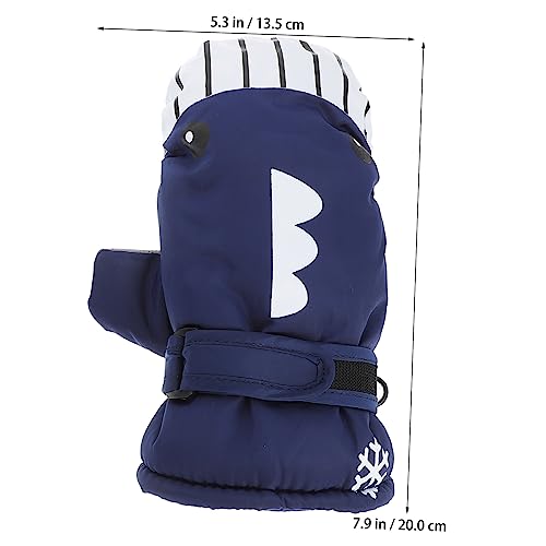 Yardwe 1 Par luvas luva esportiva infantil luva quente de inverno luva adolescente luva de tubarão l