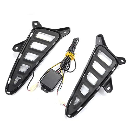 Feux de jour LED Toyota CHR 2016-2019 clignotants dynamiques et finition antibrouillard