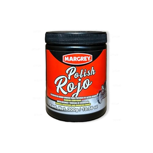 Estética Automotriz, Automotive Parts and Accessories Margrey Pulimento Rojo Grano Grueso 500ml