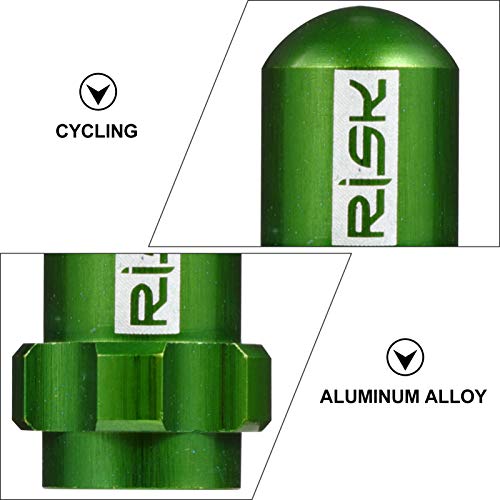 BESPORTBLE Tampas da Válvula da Bicicleta Verde Tampa da Válvula Do Pneu da Bicicleta Substituição D