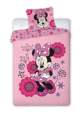 Disney AYMAX S.P.R.L Minnie Juego de Cama Individual