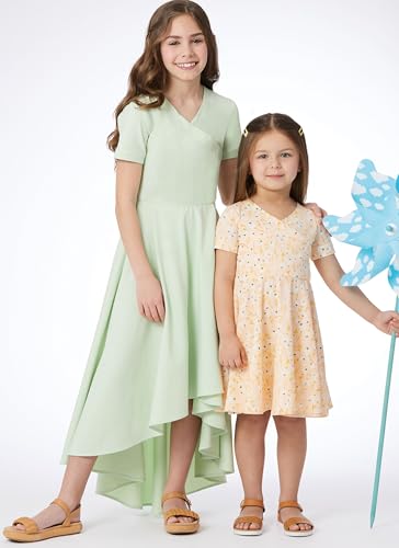 McCall\'s M8520HH Easy-to-Make Children\'s and Girls\' Knit Dresses Sewing Pattern Packet, Design Code M8520, Sizes 3-4-5-6 - Thumbnail 4
