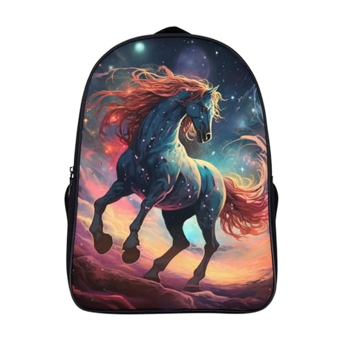 Sac à dos cheval 3D enfants robuste anti-usure pour cartable scolaire quotidien