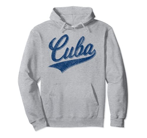 Camiseta deportiva de béisbol con bandera de Cuba Sudadera con Capucha