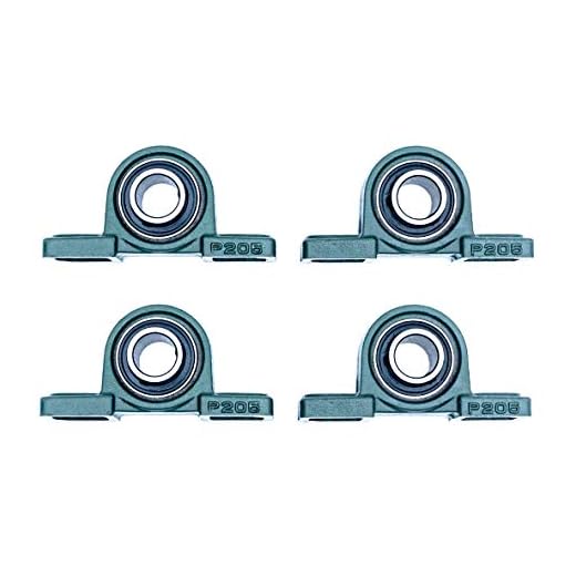 FKG UCP205-16 Pillow Block Mounted Bearing 1" inch Inside Diameter, Set of 4