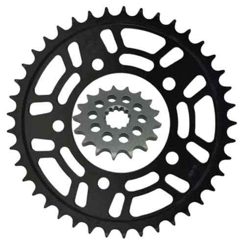 Kit pignons ZX1400 ZZR1400 anti-usure mécanique : couronne 41 et pignon 17 dents
