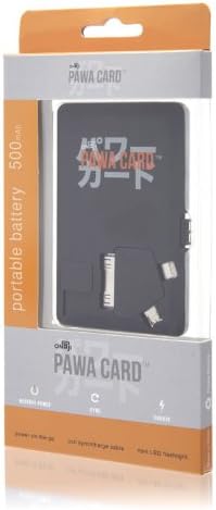 Onaji Pawa Card - Credit Card Sized Power Bank and Data Cable with 3 in 1 connector (Sunday Times Best Buy, MacFormat, PCAdviser)
