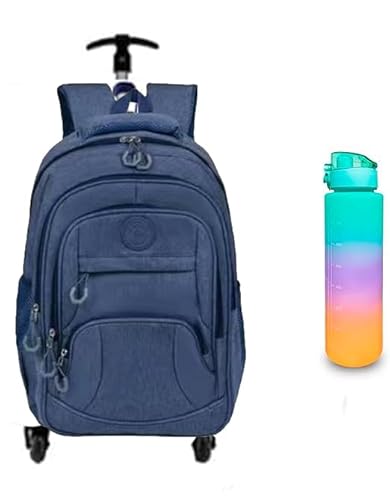 Mochila escolar de rodinha carrinho, menino e menina reforçada rodinhas de silicone e regulagem de a