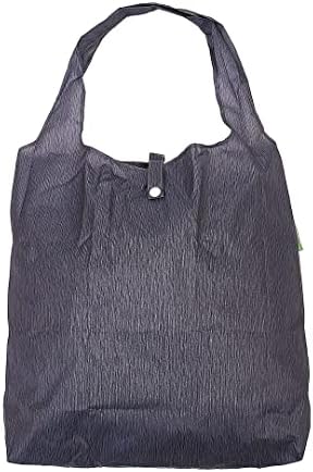 ECO CHIC Lightweight Foldable Reusable Shopping Bag | Water Resistant Shopping Tote Bag | Folds Into Attached Pouch for Storage | Made from Recycled Plastic Bottles