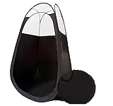 Generic Pop Up Portable Professional Self Tanning Tent with Carry Travel Bag Waterproof Floor with Vent Opening in Back - Sunless Spray Tan Pop Up Tent (Black)