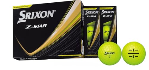 ゴルフボール スリクソン Z-STAR9 イエロー[1ダース /12球入り][ライン入り]