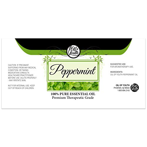 Oil Of Youth Essential Oils 16Oz - Peppermint Essential Oil - 16 Fluid Ounces #TOP1