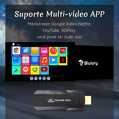 4K TV Inteligente Stick Classic Game Console Game Stick Classic Retro Games 2.4G Controlador sem fio
