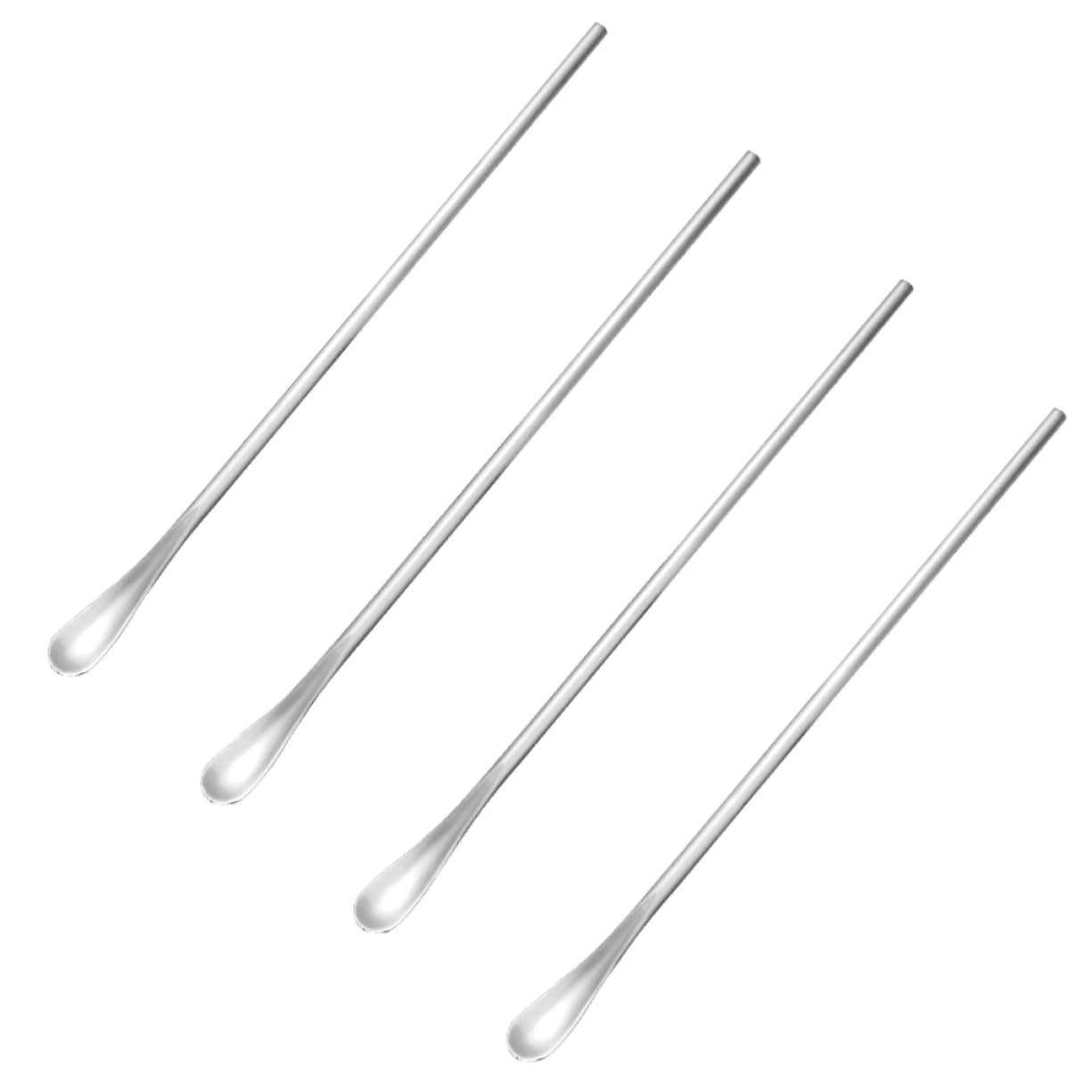 NAMOARLY Espresso Spoons Set 304 Stainless Steel Stirring Spoon Long Handle Coffee Frother for Coffee Supplies