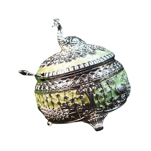 Tarro de aleación para caramelos con cuchara para servir sin ensuciar 7