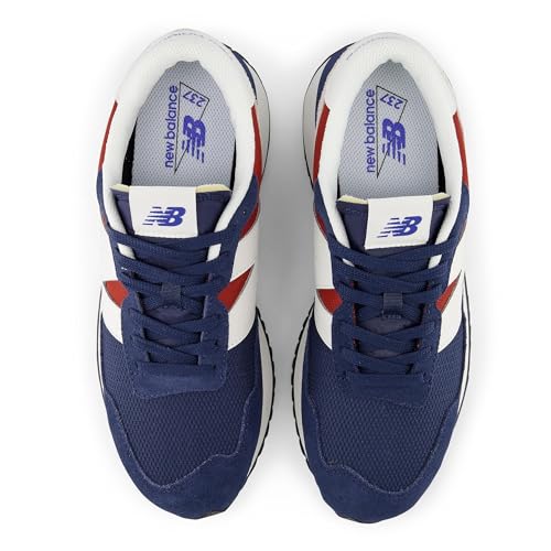 New Balance New Balance Men's 237 V1 Sneaker, Nb Navy/Brick Red/White, 4