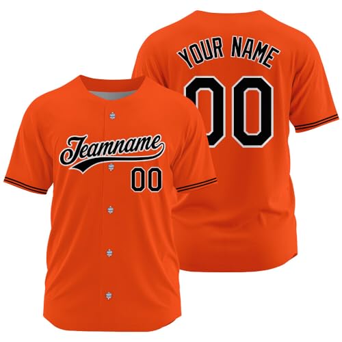 Camiseta personalizada de béisbol con nombre, número y logo bordados o impresos para hombres, mujeres y jóvenes