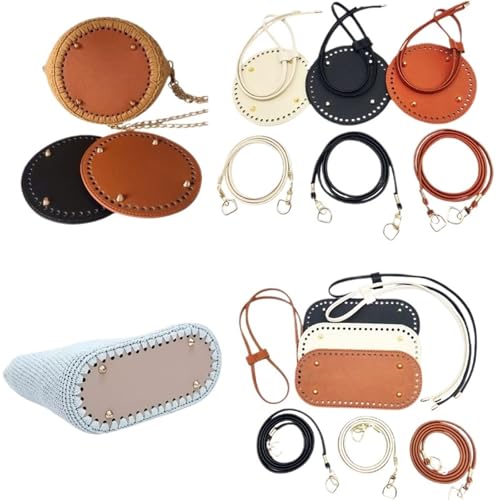 Accesorios de ganchillo con base y correa para tejer tus propias bolsas de hombro diarias 3