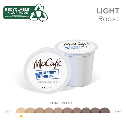Image of McCafe Blueberry Muffin Coffee, Keurig Single Serve K-Cup Pods, 24 Count