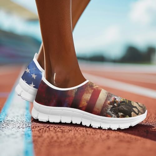 Image of Jeiento Cute Dog Women's Casual Slip On Shoes Loafers Sneakers for Women