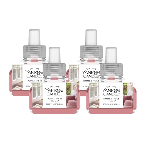 Yankee Candle ScentPlug Refill (2.5 Ounce (Pack of 4), Home Sweet Home)