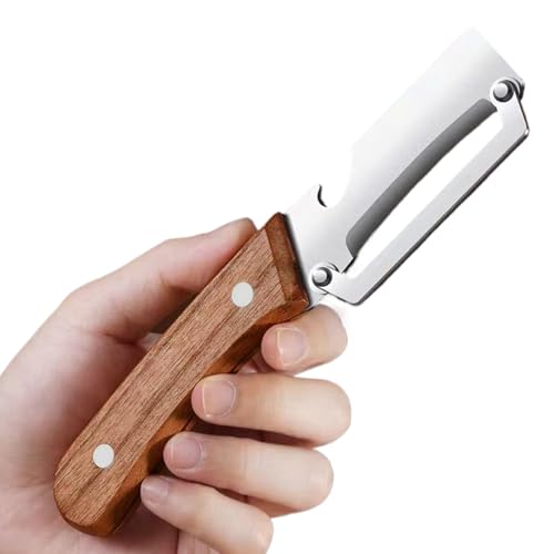 Herramienta peladora de calabaza, pelador manual de verduras de acero inoxidable | Mango ergonómico Utensilio de cocina para cortar para apartamentos de alquiler residencia estudiantil hotel
