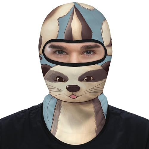 Balaclava Ski Mask Balaclava Face Mask Full Face Cover Sun Protection Hood Hairy Ferret Summer Cooling Neck Gaiter Cycling Balaclavas UV Protector Sun Head Cover for Men Women miniatura 7
