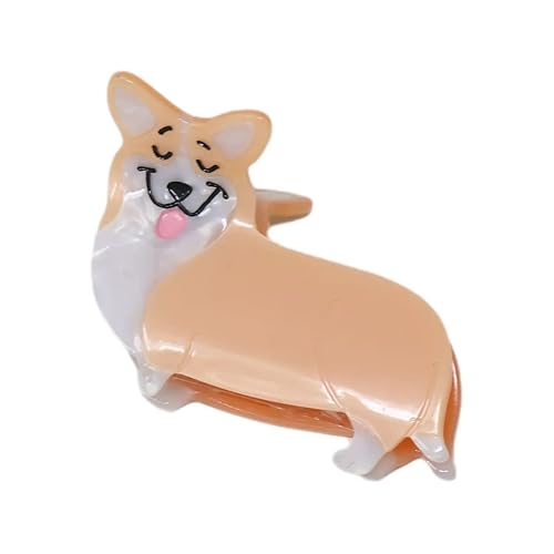 Miniatura 4 de Pinzas para el pelo de perro para mujeres y niñas lindas pinzas para el pelo fino corgi