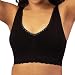 Coobie Seamless Lace Comfort Bra (Medium, Black)