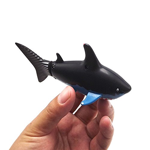 image for Escomdp Mini Sized RC Fish Shark Remote Control Boat Ship Submarines L