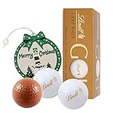 Lindt Chocolates Golf Balls for Mens Gifts - Smooth Hazelnut Filling Golf Balls 110g Chocolates Gift Box with Topline Tree Ornament. Great Christmas Gifts for Women, Stocking Fillers or Birthday Gifts