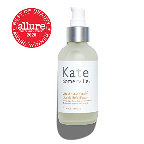 Kate Somerville Liquid Exfolikate – Triple Acid Resurfacing Treatment – Clinically Formulated Aha Overnight Facial Exfoliator Smooths Skin And Minimizes Pores, 4 Fl Oz #TOP1