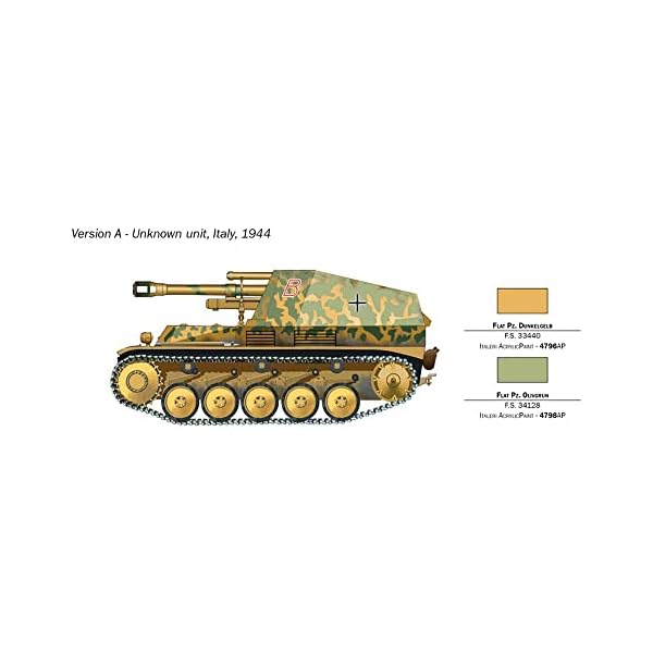 Italeri 510007061 - Sd.Kfz.124 Wespe, 10.5 cm, Maßstab: 1:72 – Bild 5