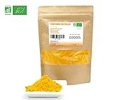 La parte utilizada es la raíz, su sabor es suave al igual que su aroma, principalmente se utiliza por el color anaranjado que da a la comida. Se utiliza como colorante natural en arroces, pero también por su sabor en platos asiáticos y árabes, de carne, cocidos, etc. Su uso está destinado a toda la población en general no conteniendo ningún ingrediente catalogado como alérgeno.