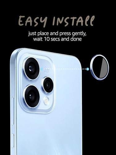 Image of Lensarmor Compatible with Oppo Reno 15 Camera Lens Protector - Blue (1 Pack) | Premium 9H Tempered Glass, Scratch Resistant, HD Clear Lens, Strong Adhesion & Precise Fit