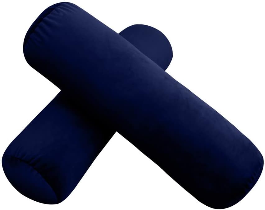 Prolinemax Style V2 Twin-XL Size Velvet Knife Edge Indoor Daybed Bolster Pillow Cushion Mattress Fitted Sheet |Cover ONLY| AD373